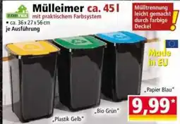 Norma Mülleimer TOP-Tex Angebot