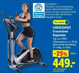 Lidl CHRISTOPEIT Crosstrainer Ergometer Angebot