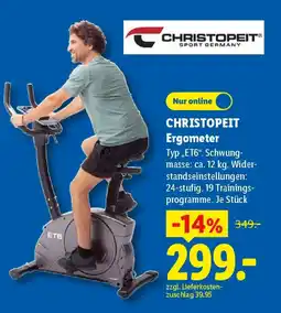 Lidl CHRISTOPEIT Ergometer Angebot