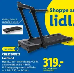Lidl CHRISTOPEIT Laufband Angebot