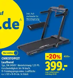 Lidl CHRISTOPEIT Laufband Angebot