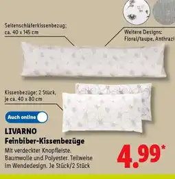 Lidl LIVARNO Feinbiber-Kissenbezüge Angebot