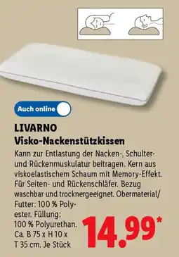 Lidl LIVARNO Visko-Nackenstützkissen Angebot