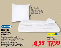 Lidl LIVARNO Kopfkissen/ Bettdecke Angebot
