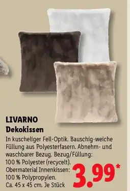 Lidl LIVARNO Dekokissen Angebot