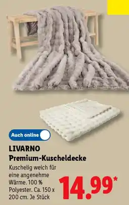 Lidl LIVARNO Premium-Kuscheldecke Angebot