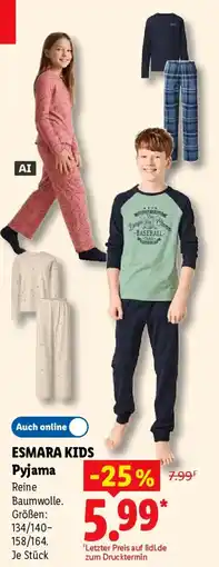 Lidl ESMARA KIDS Pyjama Angebot