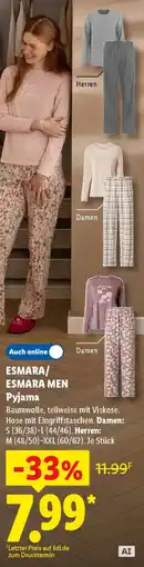Lidl ESMARA/ ESMARA MEN Pyjama Angebot