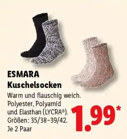 Lidl ESMARA Kuschelsocken Angebot
