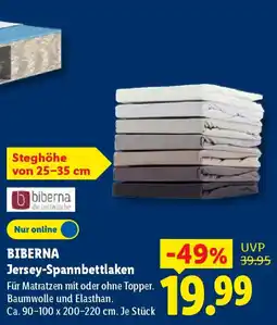 Lidl BIBERNA Jersey-Spannbettlaken Angebot