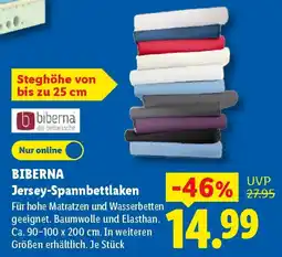 Lidl BIBERNA Jersey-Spannbettlaken Angebot
