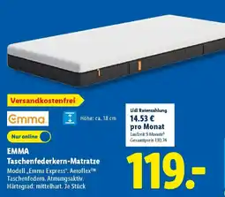 Lidl EMMA Taschenfederkern-Matratze Angebot