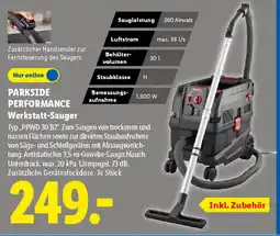 Lidl PARKSIDE PERFORMANCE Werkstatt-Sauger Angebot