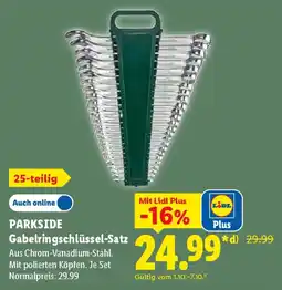 Lidl PARKSIDE Gabelringschlüssel-Satz Angebot