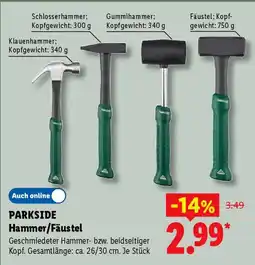 Lidl PARKSIDE Hammer/Fäustel Angebot