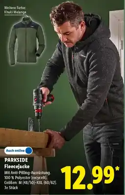Lidl PARKSIDE Fleecejacke Angebot