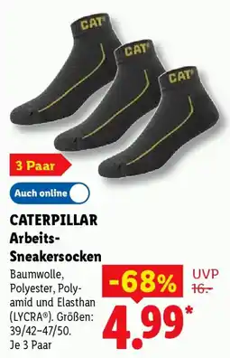 Lidl CATERPILLAR Arbeits Sneakersocken Angebot
