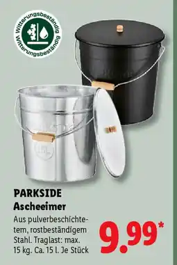 Lidl PARKSIDE Ascheeimer Angebot