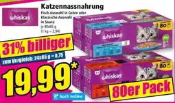 Norma Katzen Nassnahrung Whiskas Angebot