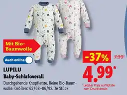 Lidl LUPILU Baby-Schlafoverall Angebot