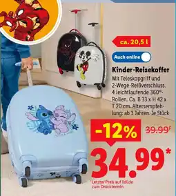 Lidl Kinder-Reisekoffer Angebot
