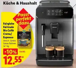 Lidl Fairglobe Fairtrade Bio Caffè Crema/Espresso Angebot