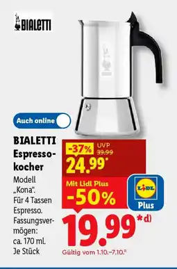Lidl BIALETTI Espresso-kocher Angebot