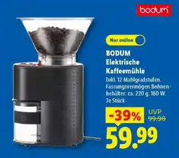 Lidl BODUM Elektrische Kaffeemühle Angebot