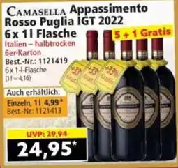Norma CAMASELLA Appassimento Rosso Puglia IGT Angebot