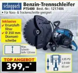 Norma scheppach Benzintrennschleifer PTS400 Angebot