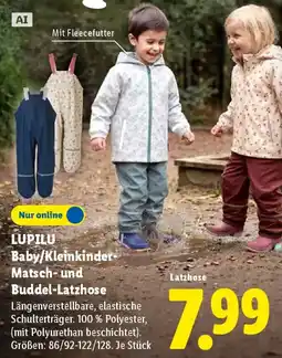 Lidl LUPILU Baby/Kleinkinder- Matsch- und Buddel-Latzhose Angebot