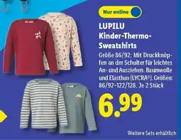 Lidl LUPILU Kinder-Thermo-Sweatshirts Angebot