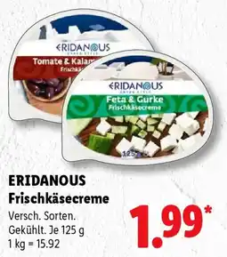 Lidl ERIDANOUS Frischkäsecreme Angebot