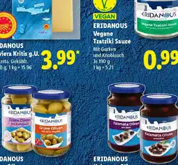 Lidl ERIDANOUS Vegane Tzatziki Sauce Angebot