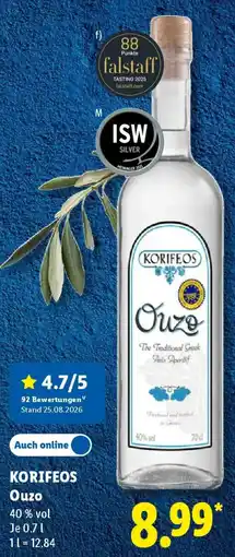 Lidl KORIFEOS Ouzo Angebot