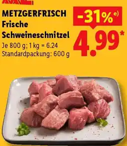 Lidl METZGERFRISCH Frische Schweineschnitzel Angebot