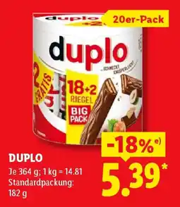 Lidl Duplo Angebot