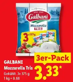 Lidl Galbani Mozzarella TRIS Angebot