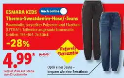 Lidl ESMARA KIDS Thermo-Sweatdenim-Hose/-Jeans Angebot