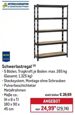 METRO Schwerlastregal METRO PROFESSIONAL Angebot