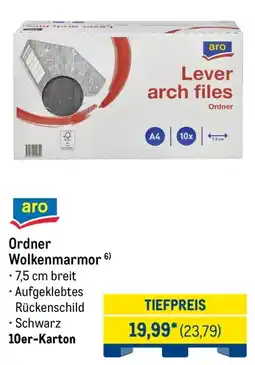 METRO aro Ordner Wolkenmarmor Angebot