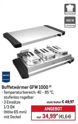 METRO Buffetwärmer GFW 1000 Angebot