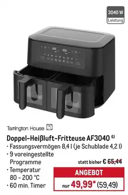 METRO Tarrington House Doppel-Heißluft-Fritteuse AF3040 Angebot
