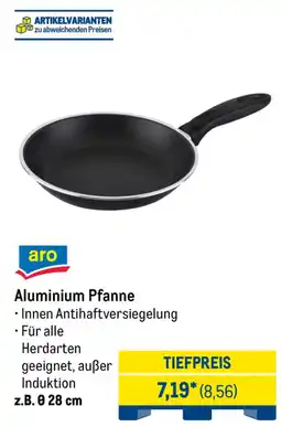 METRO aro Aluminium Pfanne Angebot