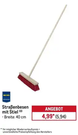 METRO METRO PROFESSIONAL Straßenbesen mit Stiel Angebot