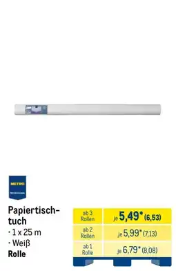 METRO METRO PROFESSIONAL Papiertischtuch Angebot