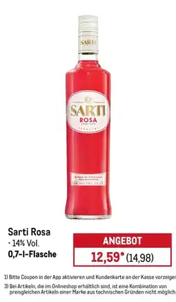 METRO Sarti Rosa Angebot