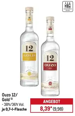 METRO Ouzo 12/Gold Angebot