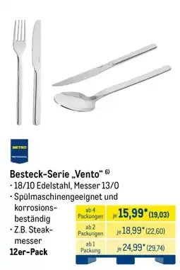METRO Besteck-Serie „Vento“ Angebot