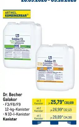 METRO Dr. Becher Galakor F3/F8/F9 Angebot